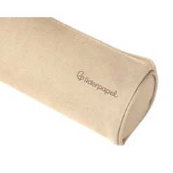 ESTUCHE PORTATODO LIDERPAPEL CLASSIC CILINDRICO ANCHO 210X70MM CREMA