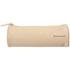 ESTUCHE PORTATODO LIDERPAPEL CLASSIC CILINDRICO ANCHO 210X70MM CREMA