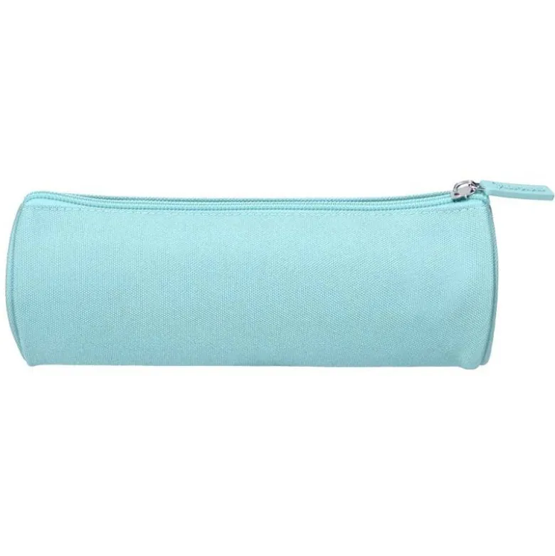 ESTUCHE PORTATODO LIDERPAPEL CLASSIC CILINDRICO ANCHO 210X70MM AZUL CELESTE