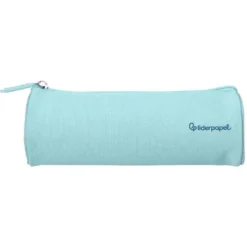 ESTUCHE PORTATODO LIDERPAPEL CLASSIC CILINDRICO ANCHO 210X70MM AZUL CELESTE
