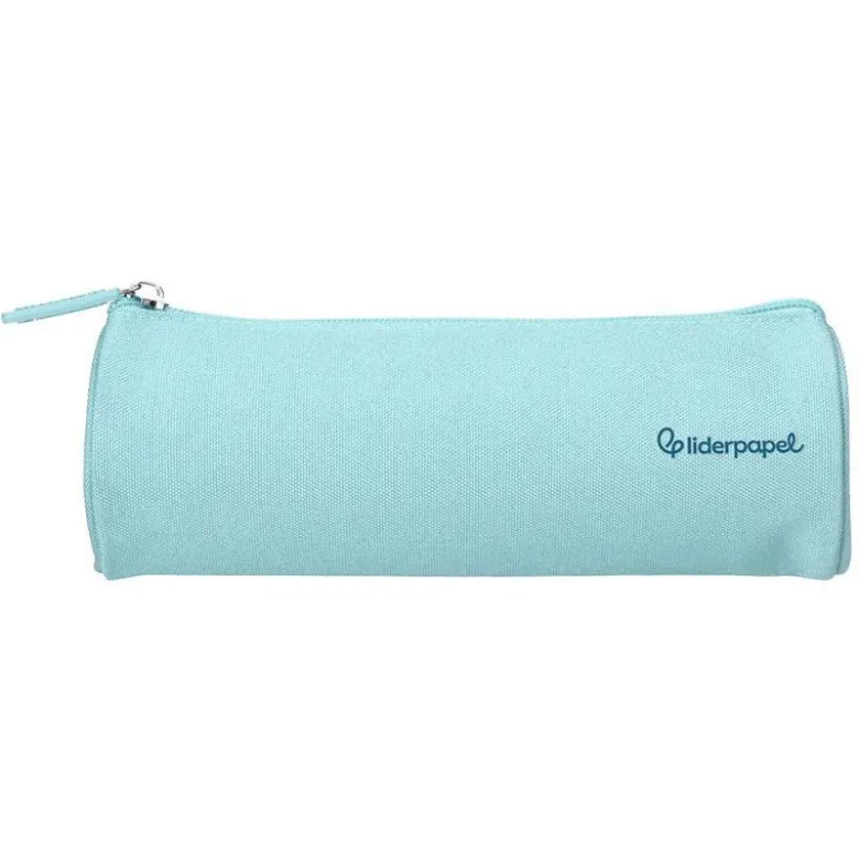 ESTUCHE PORTATODO LIDERPAPEL CLASSIC CILINDRICO ANCHO 210X70MM AZUL CELESTE