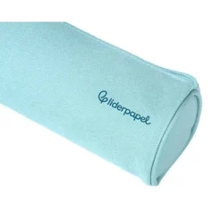 ESTUCHE PORTATODO LIDERPAPEL CLASSIC CILINDRICO ANCHO 210X70MM AZUL CELESTE