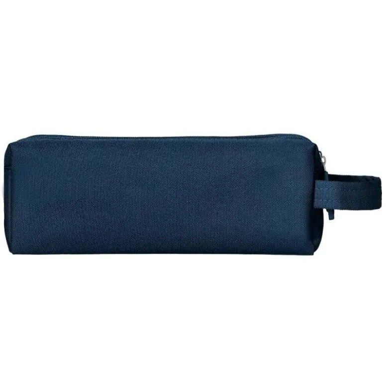 ESTUCHE PORTATODO LIDERPAPEL CLASSIC RECTANGULAR CON ASA 2 CREMALLERAS 210 X80MM AZUL MARINO