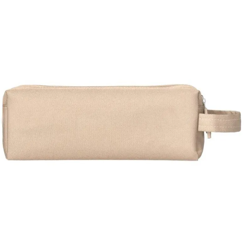 ESTUCHE PORTATODO LIDERPAPEL CLASSIC RECTANGULAR CON ASA 2 CREMALLERAS 210 X80MM CREMA