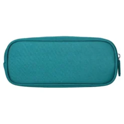 ESTUCHE PORTATODO LIDERPAPEL CLASSIC OVALADO 2 CREMALLERAS CON BOLSILLO DELANTERO 210X90MM AZUL TURQUESA