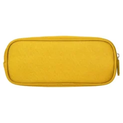 ESTUCHE PORTATODO LIDERPAPEL CLASSIC OVALADO 2 CREMALLERAS CON BOLSILLO DELANTERO 210X90MM AMARILLO