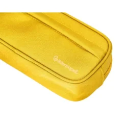 ESTUCHE PORTATODO LIDERPAPEL CLASSIC OVALADO 2 CREMALLERAS CON BOLSILLO DELANTERO 210X90MM AMARILLO