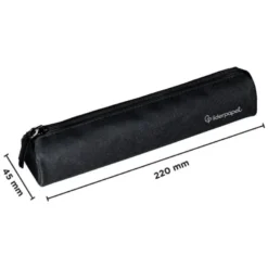 ESTUCHE PORTATODO LIDERPAPEL SLIM CILINDRICO 220X45MM NEGRO