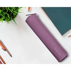 ESTUCHE PORTATODO LIDERPAPEL SLIM CILINDRICO 220X45MM MORADO EMPOLVADO