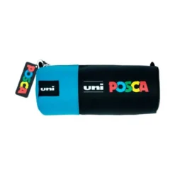 ESTUCHE PORTATODO UNI POSCA TELA COLOR AZUL 85X195 MM