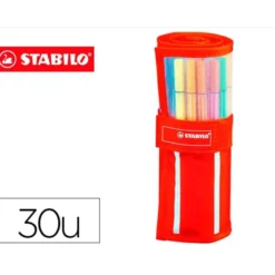 Estuche rotulador Stabilo pen 68 Neon 24 + 6 neón