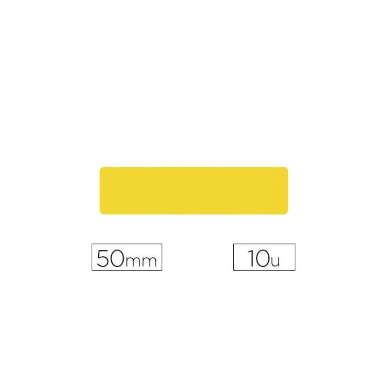 Etiqueta adhesiva marca Tarifold Tira delimitación suelo amarillo 20x5 cm