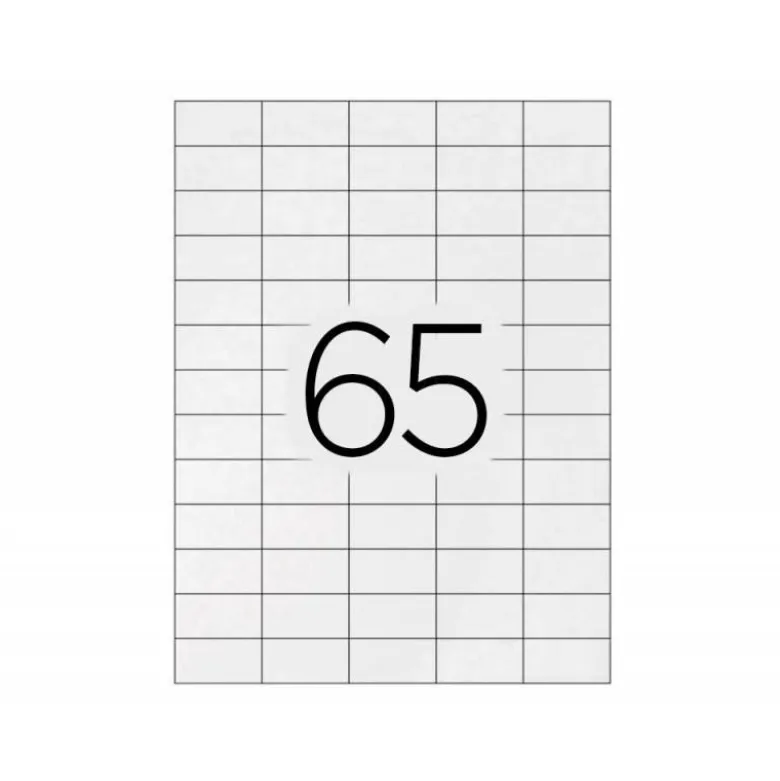 ETIQUETA ADHESIVA Q-CONNECT KF15386 TAMAÑO 38,1X21,2 MM FOTOCOPIADORA LASER INK-JET CAJA CON 100 HOJAS DIN A4