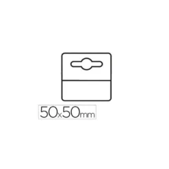 Etiqueta colgador adhesiva marca 3l office en pvc pack de 1000 unidades