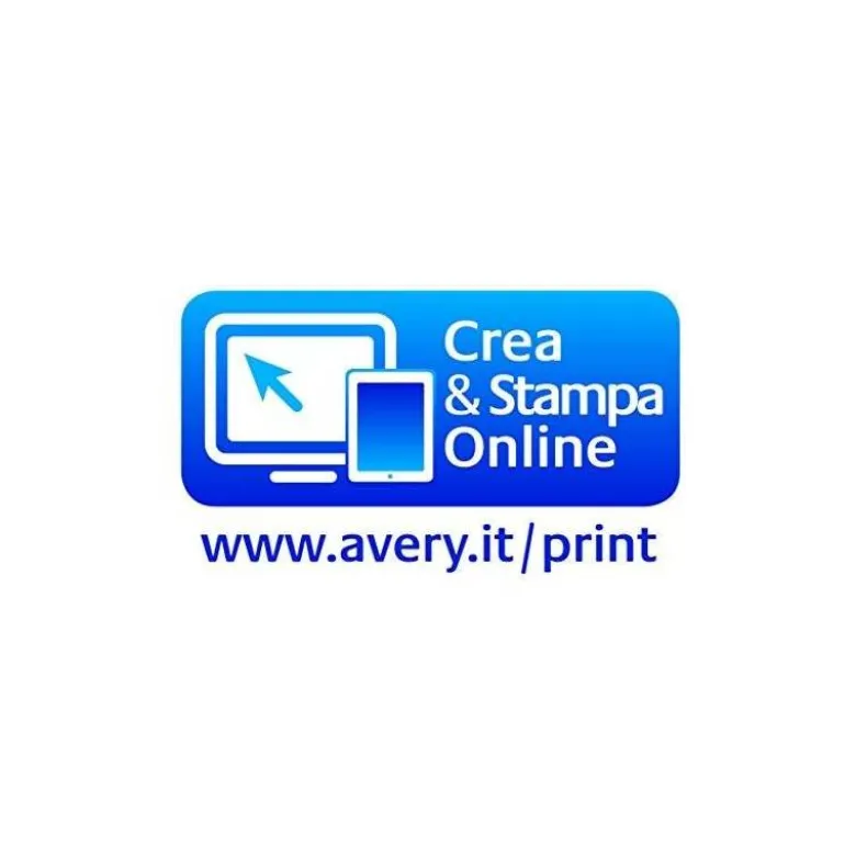 ETIQUETA COLGANTE AVERY BLANCA 90X50 MM IMPRIMIBLE DOBLE CARA CARTON 220 GR PACK DE 100 UNIDADES