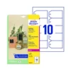 ETIQUETA COLGANTE AVERY BLANCA 90X50 MM IMPRIMIBLE DOBLE CARA PLASTICO 190 MC PACK DE 100 UNIDADES