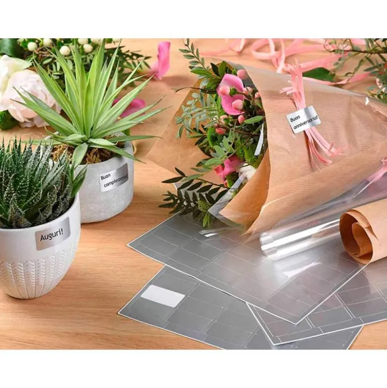 ETIQUETA ADHESIVA AVERY TICO PAPEL SATINADO ORO / PLATA LASER MEDIDAS SURTIDAS PACK DE 626 ETIQUETAS