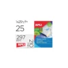 Etiqueta adhesiva marca Apli 1215 210x297 mm caja con 25 hojas con 25