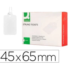 ETIQUETAS COLGANTES Q-CONNECT 45X65 MM CAJA DE 400 UNIDADES