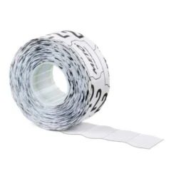 ETIQUETAS METO BLANCA 32X19 MM TROQUELADAS ADHESIVO PERMANENTE ROLLO DE 1000 UNIDADES