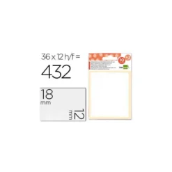 Etiquetas Adhesivas marca Liderpapel Obsequio 12 x 18 mm