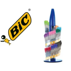 Expositor Boligrafo Bic cristal colores surtidos 0,4 mm