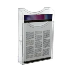 EXPOSITOR MURAL ARCHIVO 2000 DIN A4 VERTICAL 1 COMPARTIMENTO CRISTAL TRANSPARENTE 300X235X35 MM
