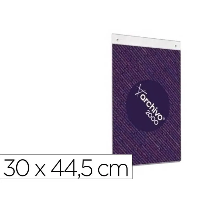 EXPOSITOR MURAL ARCHIVO 2000 DIN A3 VERTICAL CON TALADROS ESPESOR 2 MM CRISTAL TRANSPARENTE 300X445 MM