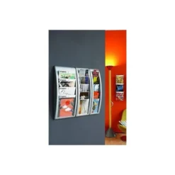 Expositor mural Fast-Paperflow plastico color blanco