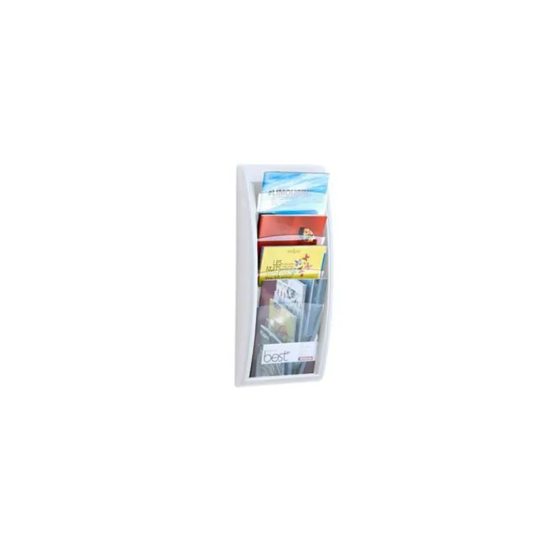 Expositor mural Fast-Paperflow plastico color blanco