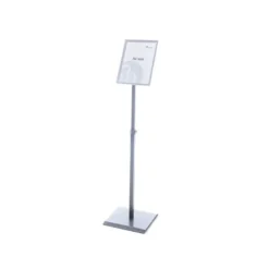 EXPOSITOR ROCADA DE SUELO MAGNETICO ROTATIVO 90 HORIZONTAL/VERTICAL ALTURA AJUSTABLE DIN A4