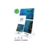 EXPOSITOR SOBREMESA ARCHIVO 2000 PLEGABLE PET 100% RECICLABLE DIN A4 VERTICAL TRANSPARENTE 105X210X300 MM