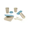 FIAMBRERA EXACOMPTA REUTILIZABLE 2 COMPARTIMENTOS COLOR BEIG CON TAPA COLOR AZUL BIODEGRADABLE 250X210X50