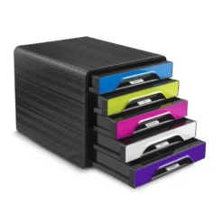 Fichero cajones CEP para 5 cajones color Multicolor/Negro Flashy