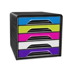 Fichero cajones CEP para 5 cajones color Multicolor/Negro Flashy