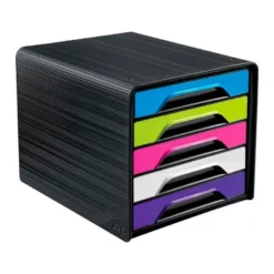 Fichero cajones CEP para 5 cajones color Multicolor/Negro Flashy