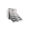 Fichero cajones de sobremesa 8211c 356x316x362 mm 11 cajones color gris