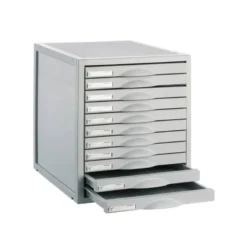Fichero cajones de sobremesa 8211c 356x316x362 mm 11 cajones color gris