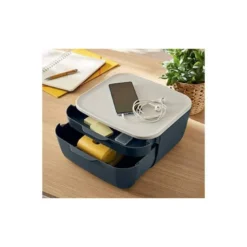 FICHERO CAJONES DE SOBREMESA LEITZ COSY 2 CAJONES GRIS