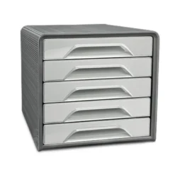 FICHERO CAJONES DE SOBREMESA CEP SMOOVE 5 CAJONES COLOR GRIS 288X360X270 MM