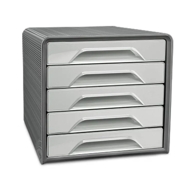 FICHERO CAJONES DE SOBREMESA CEP SMOOVE 5 CAJONES COLOR GRIS 288X360X270 MM