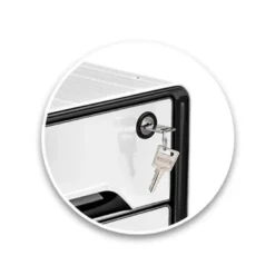 FICHERO CAJONES DE SOBREMESA CEP SMOOVE SECURE CON CERRADURA 4 CAJONES COLOR BLANCO/NEGRO 288X360X270 MM