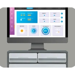 FICHERO CAJONES DE SOBREMESA CEP MOOV UP RECICLADO 80% 3 CAJONES COLOR GRIS 275X369X146 MM