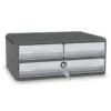 FICHERO CAJONES DE SOBREMESA CEP MOOV UP RECICLADO 80% CON CERRADURA RECICLADO 80% 3 CAJONES COLOR GRIS