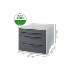 FICHERO CAJONES DE SOBREMESA ESSELTE COLOUR BREEZE PLASTICO 4 CAJONES COLOR LAVANDA