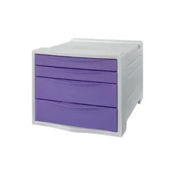 FICHERO CAJONES DE SOBREMESA ESSELTE COLOUR BREEZE PLASTICO 4 CAJONES COLOR LAVANDA