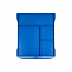FICHERO CAJONES DE SOBREMESA Q-CONNECT BANDEJA ORGANIZADORA SUPERIOR 6 CAJONES COLOR AZUL OPACO