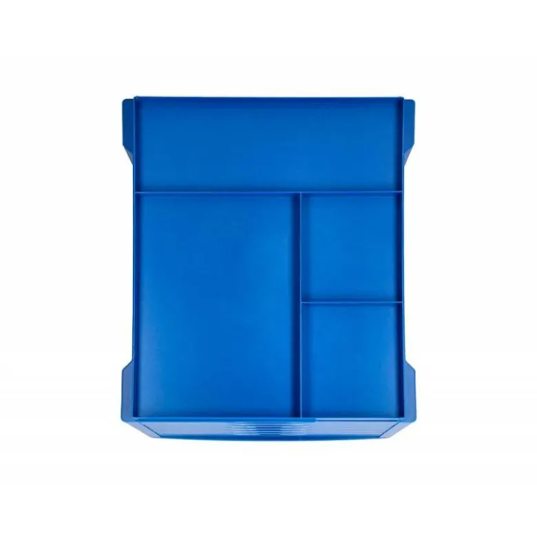FICHERO CAJONES DE SOBREMESA Q-CONNECT BANDEJA ORGANIZADORA SUPERIOR 6 CAJONES COLOR AZUL OPACO