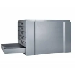 FICHERO CAJONES DE SOBREMESA Q-CONNECT BANDEJA ORGANIZADORA SUPERIOR 6 CAJONES COLOR GRIS OPACO