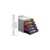 Fichero cajones Durable plastico aplilables 5 cajones color gris